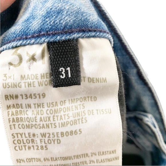 3x1 NYC Flare Leg Jeans Size 31 - Picture 8 of 9
